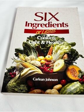 Six Ingredients or Less Cooking Light & Healthy Cookbook - White/Red